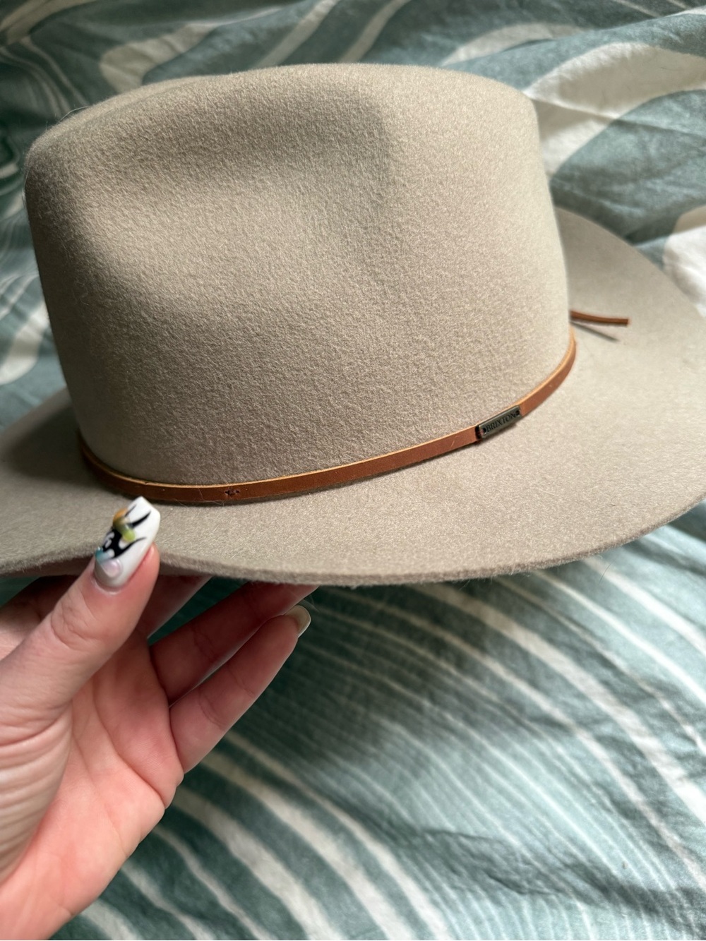 Brixton Beige Felt Fedora - Picture 6 of 6